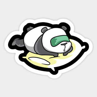 A sleeping Panda Sticker